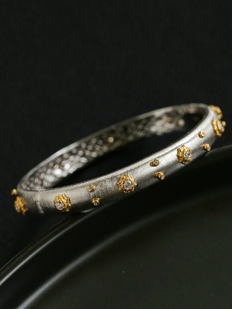 Star - Embellished Narrow Cuff Bracelet - floysun
