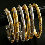 Star - Embellished Narrow Cuff Bracelet - floysun