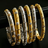 Star - Embellished Narrow Cuff Bracelet - floysun