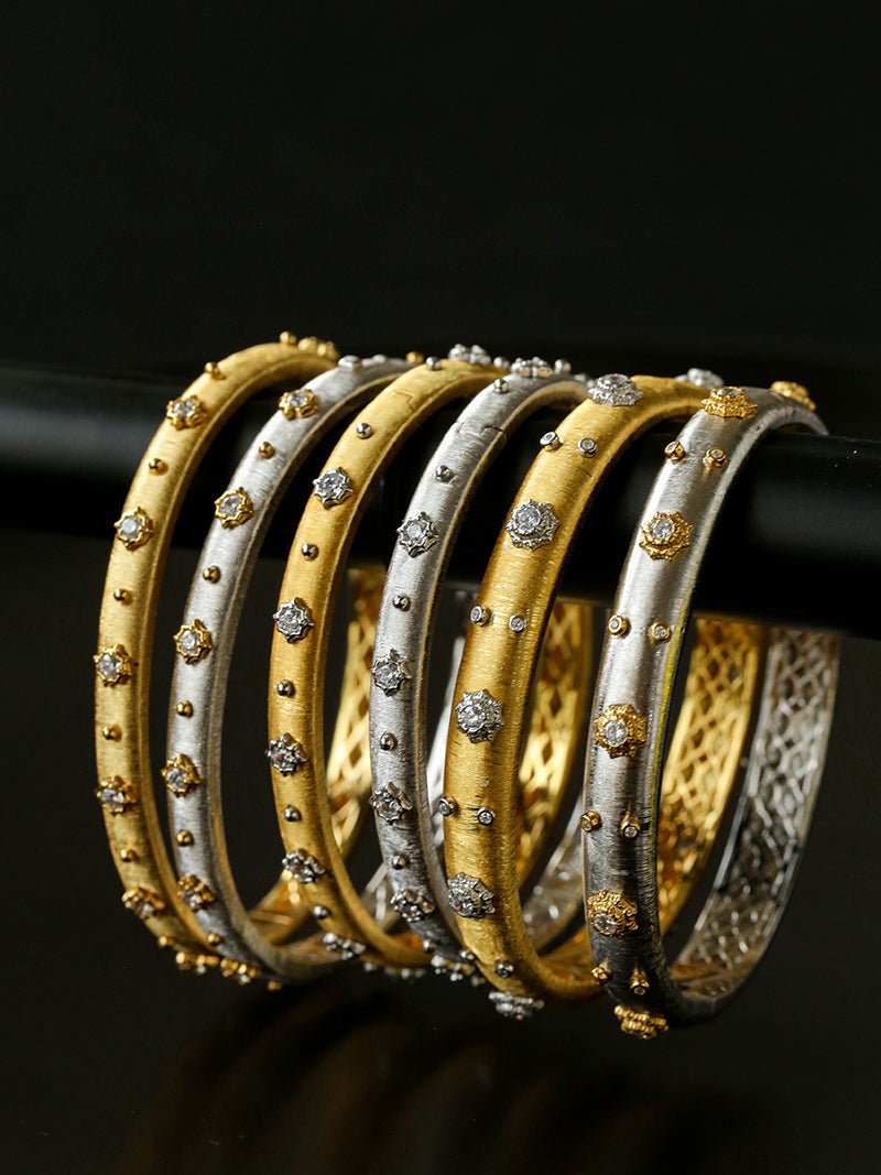 Star - Embellished Narrow Cuff Bracelet - floysun