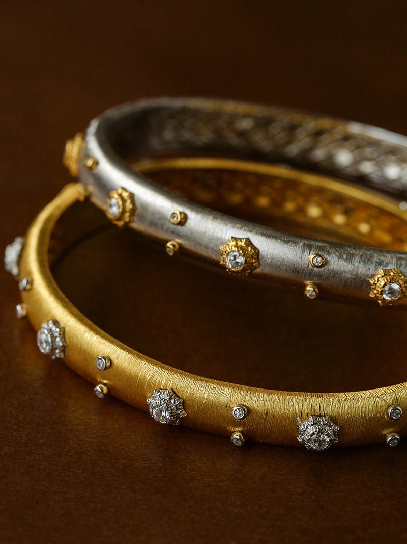 Star - Embellished Narrow Cuff Bracelet - floysun