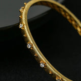 Star - Embellished Narrow Cuff Bracelet - floysun