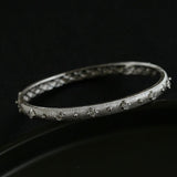 Star - Embellished Narrow Cuff Bracelet - floysun