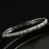Star - Embellished Narrow Cuff Bracelet - floysun