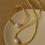 Starlight Disco Bead Bracelet with Pearl Accent - floysun