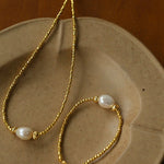 Starlight Disco Bead Bracelet with Pearl Accent - floysun