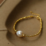 Starlight Disco Bead Bracelet with Pearl Accent - floysun