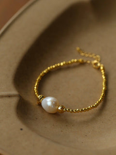 Starlight Disco Bead Bracelet with Pearl Accent - floysun