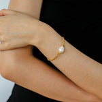 Starlight Disco Bead Bracelet with Pearl Accent - floysun