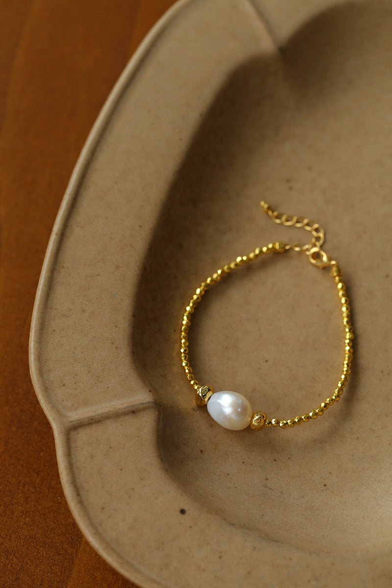 Starlight Disco Bead Bracelet with Pearl Accent - floysun