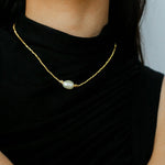 Starlight Disco Bead Necklace with Pearl Accent - floysun