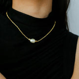Starlight Disco Bead Necklace with Pearl Accent - floysun