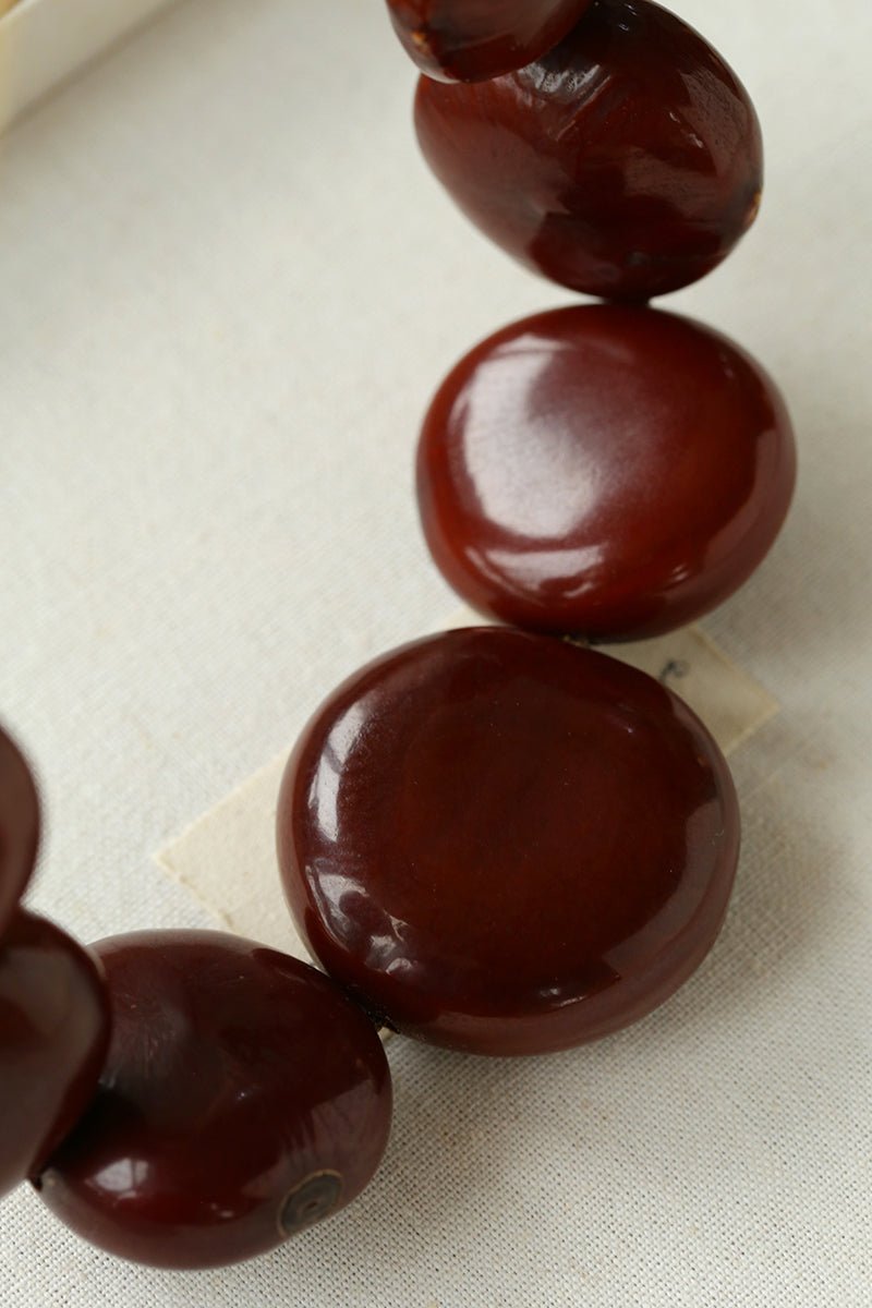 Statement Handcrafted Dragon Bean & Ivory Nut Necklace - floysun