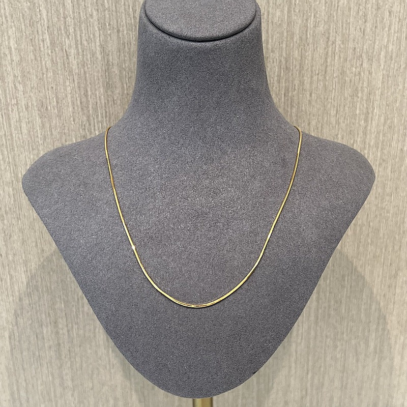 Sterling Silver 1.0mm Octagon Snake Chain Necklace - floysun