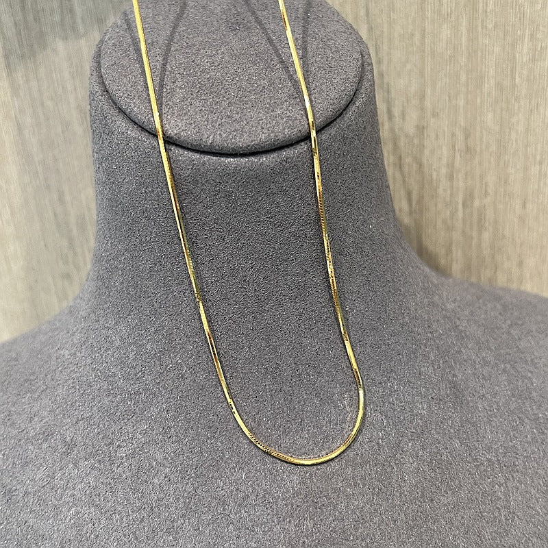 Sterling Silver 1.0mm Octagon Snake Chain Necklace - floysun