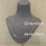 Sterling Silver 1.0mm Octagon Snake Chain Necklace - floysun
