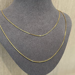 Sterling Silver 1.0mm Octagon Snake Chain Necklace - floysun