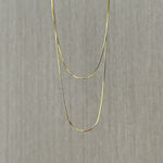 Sterling Silver 1.0mm Octagon Snake Chain Necklace - floysun