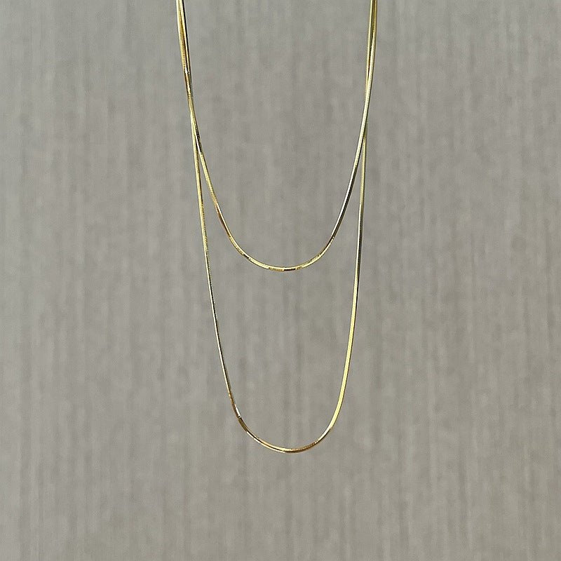 Sterling Silver 1.0mm Octagon Snake Chain Necklace - floysun