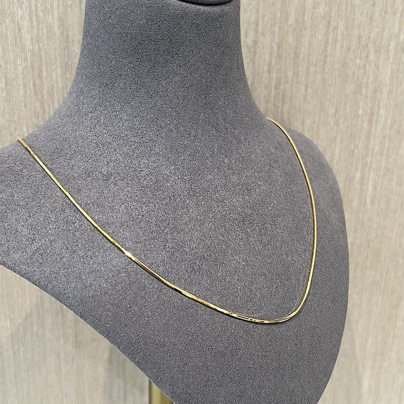 Sterling Silver 1.0mm Octagon Snake Chain Necklace - floysun