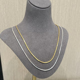 Sterling Silver 2.0mm Octagon Snake Chain Necklace - floysun