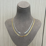 Sterling Silver 2.1mm/ 3.0mm Blade Snake Chain Necklace - floysun
