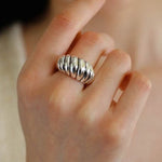 Sterling Silver Scallop Ring - floysun