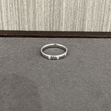 Sterling Silver Snake Chain Ring with Zircon - floysun