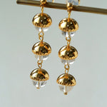 Stream Starflow Earrings – White Crystal & Aquamarine Edition - floysun
