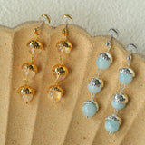 Stream Starflow Earrings – White Crystal & Aquamarine Edition - floysun
