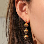 Stream Starflow Earrings – White Crystal & Aquamarine Edition - floysun