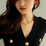 Streamer Toothpick Baroque Pearl Earrings - floysun