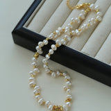 Stylish Classic Staggered Pearl Bead Necklace - floysun