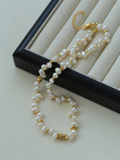 Stylish Classic Staggered Pearl Bead Necklace - floysun
