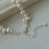 Stylish Classic Staggered Pearl Bead Pendant Necklace - floysun