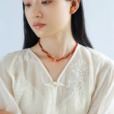 Stylishly Designed Chain Entanglement Gemstone Necklace - floysun