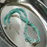 Stylishly Designed Chain Entanglement Gemstone Necklace - floysun