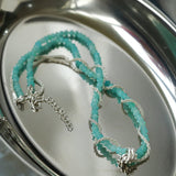 Stylishly Designed Chain Entanglement Gemstone Necklace - floysun