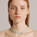 Stylishly Designed Chain Entanglement Gemstone Necklace - floysun