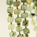 Summer Candy Box – Green Prehnite Faceted Beaded Necklace - floysun