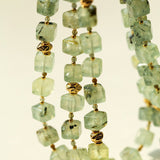 Summer Candy Box – Green Prehnite Faceted Beaded Necklace - floysun