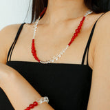 Sunlit Glow Gradient Red Agate Bracelet - floysun