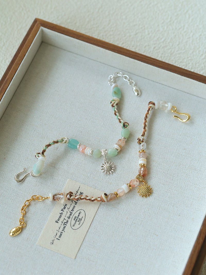 Sunrise Braided Rope Bracelet - Gold - floysun