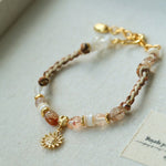 Sunrise Braided Rope Bracelet - Gold - floysun