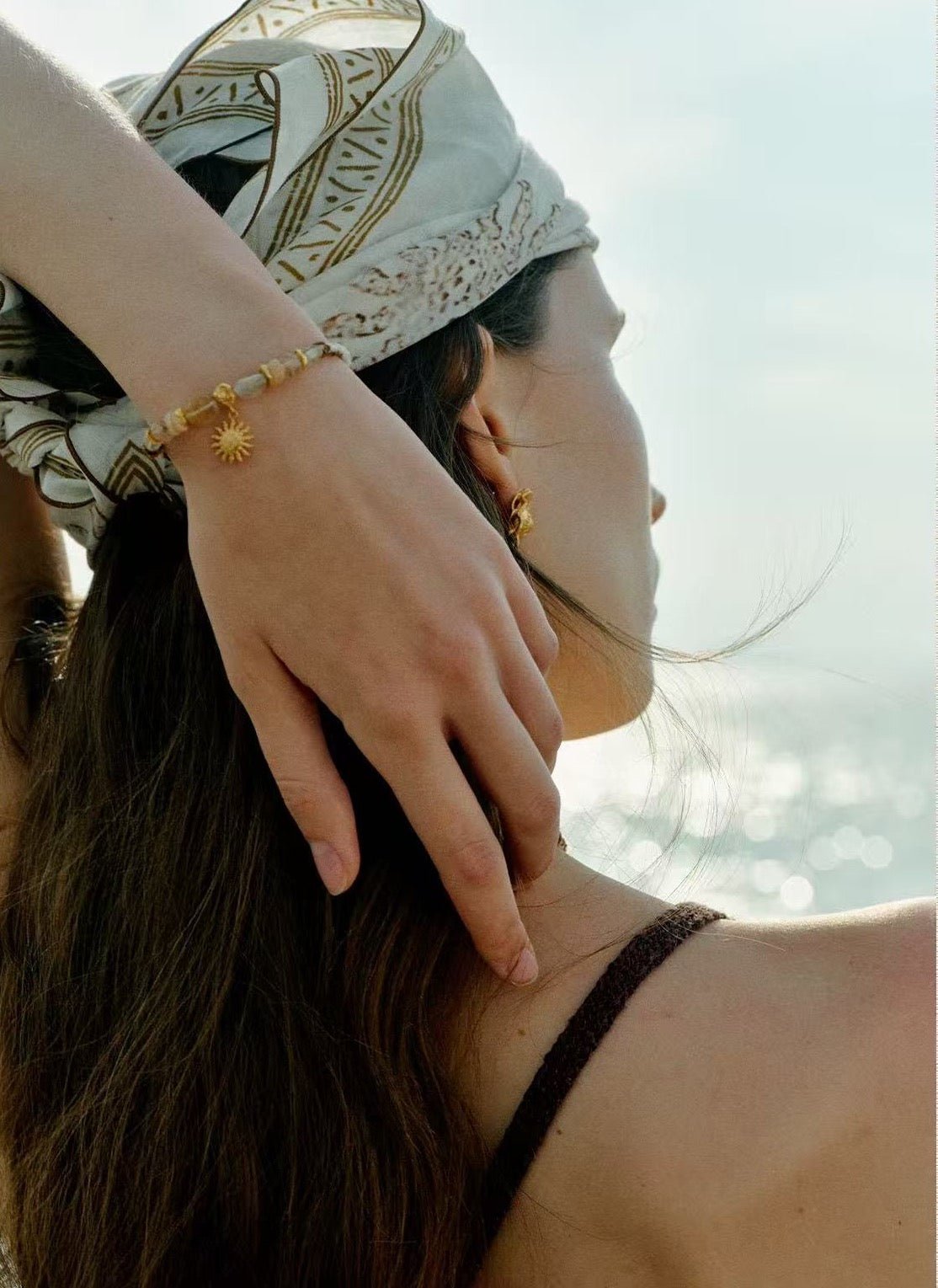 Sunrise Braided Rope Bracelet - Gold - floysun