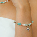 Sunrise Braided Rope Bracelet - Silver - floysun