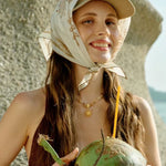 Sunrise Braided Rope Necklace - Golden Brown Aventurine - floysun