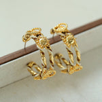 Sunrise Knot Mini Hoop Earrings - Gold - floysun