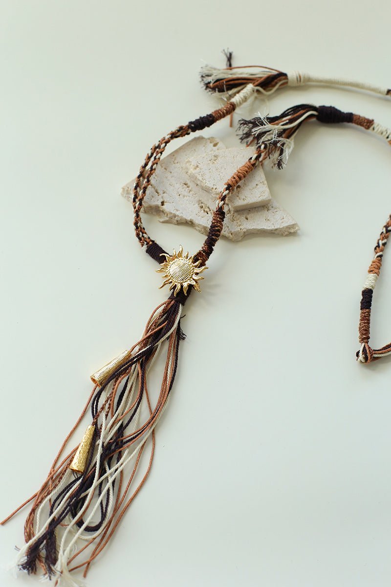 Sunrise Nomad Convertible Necklace Belt - Gold - floysun