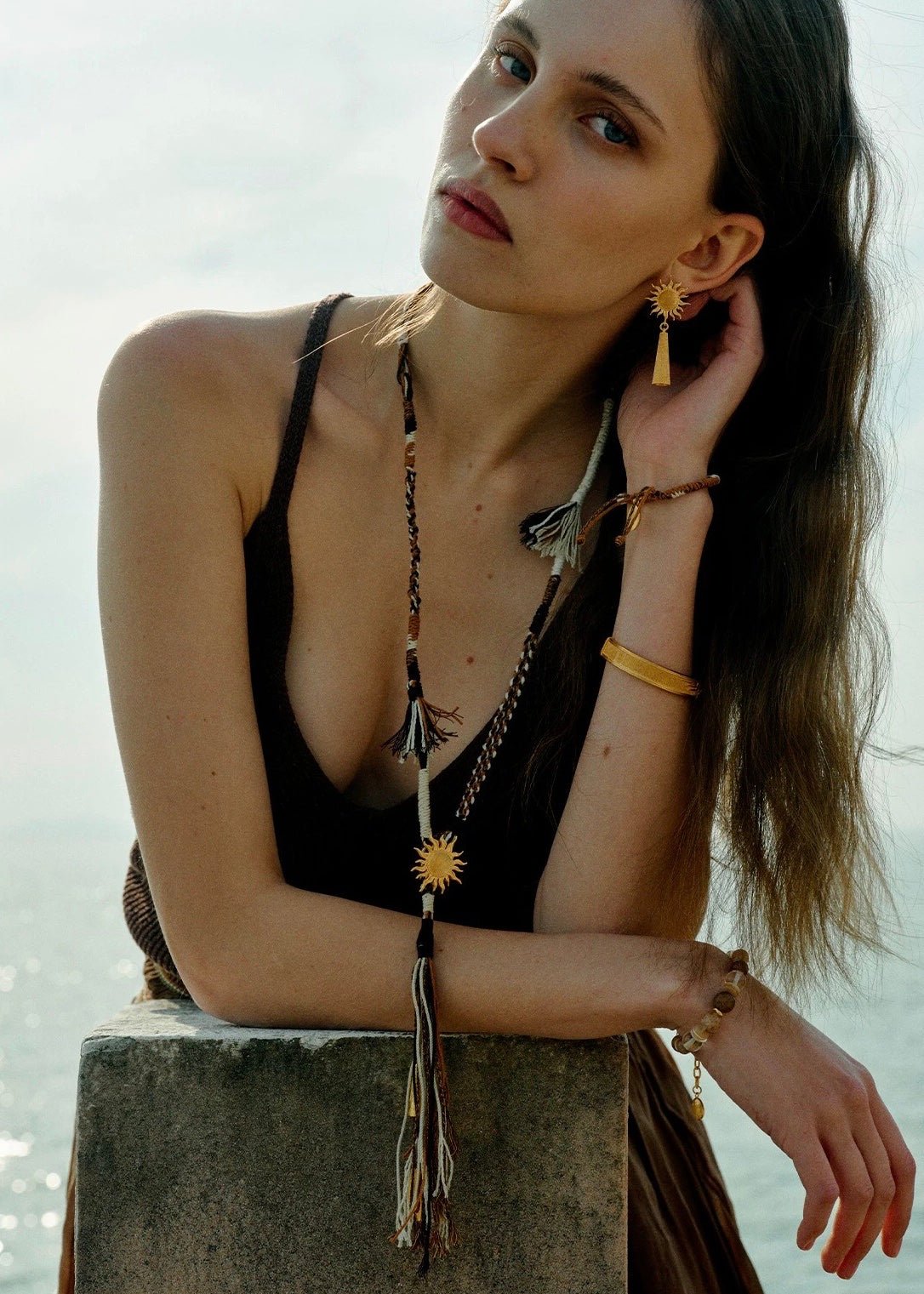 Sunrise Nomad Convertible Necklace Belt - Gold - floysun